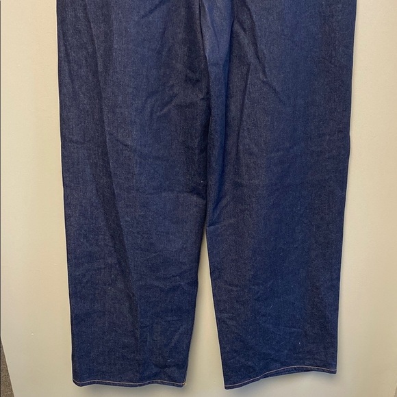 NWT & SOLD OUT Off-White '90s Logo Baggy Denim Jeans in Raw Blue Gold 36W x 36L - Picture 9 of 12